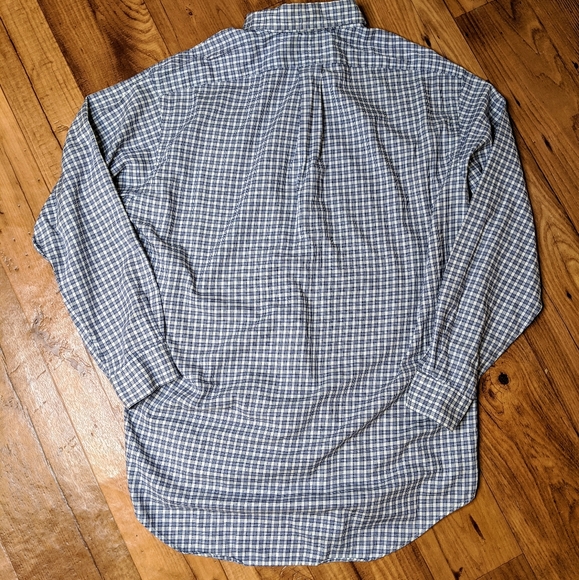 Ralph Lauren Blue & White Plaid Button Down - Picture 2 of 4